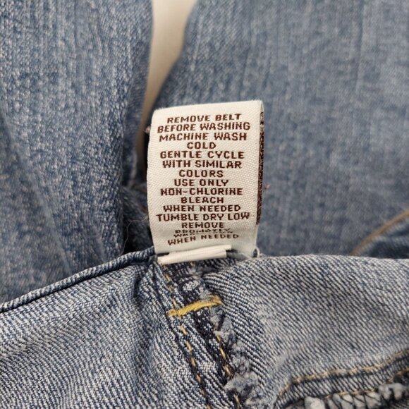 Mudd Jean Shorts Girls 16 Medium Blue Wash Denim Rolled Cuff Pedal Pushers - Picture 8 of 8